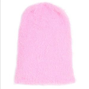 Topshop Accessories - Topshop Super Soft Fuzzy Pink Slouchy Beanie Hat Topshop Accessories - Topshop Super Soft Fuzzy Pink Slouchy Beanie Hat